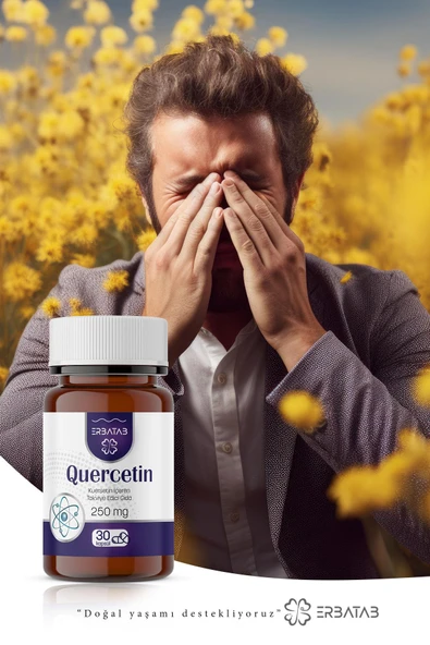Erbatab Quercetin ( Kuersetin ) 30 Kapsül - Resim 3