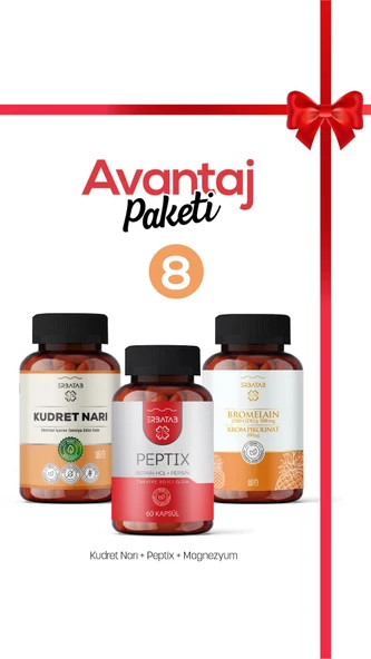 Avantaj Paketi 8 (Kudretnarı, Peptix, Bromelain) Erbatab