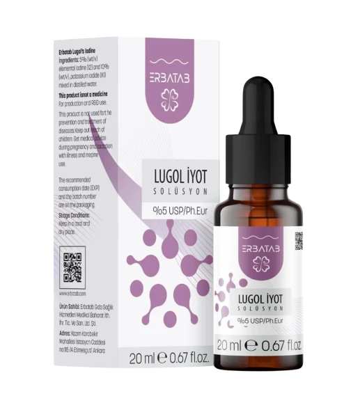 Erbatab Lugol İyot %5 20 ml