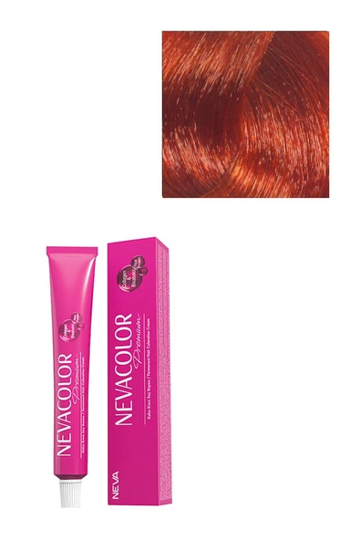NEVA COLOR Premium Kalıcı Saç Boyası 0.44 - Yoğun Bakır