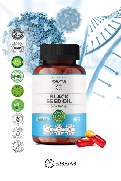 Erbatab Çörek Otu Yağı Black Seed Oil 60 Kapsül Licaps® - 3