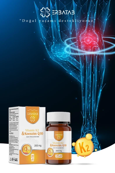 Erbatab Vitamin K2 ve Koenzim Q10 30 Kapsül - 4