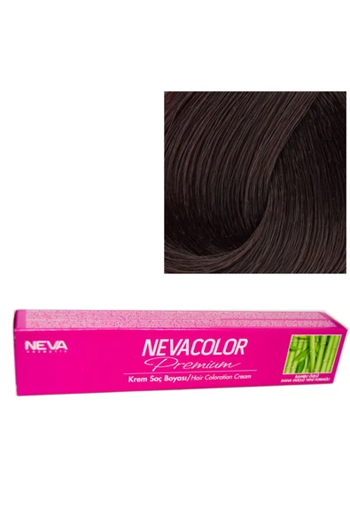 NEVA COLOR Nevacolor Tüp Boya 3 Yoğun Kahve X 4 Adet + Sıvı Oksidan 4 Adet