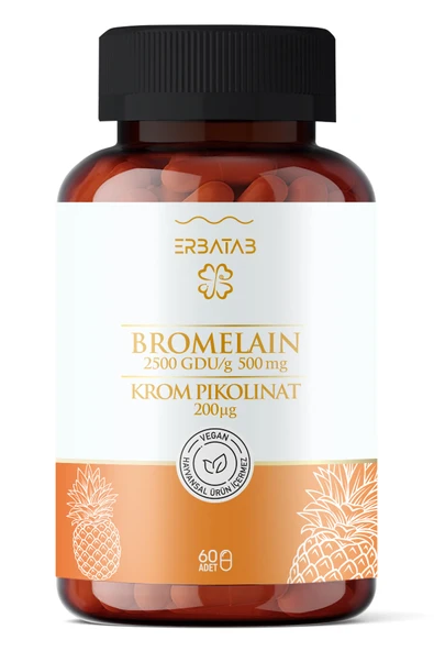 Erbatab Bromelain Krompikolinat 60 Kapsül