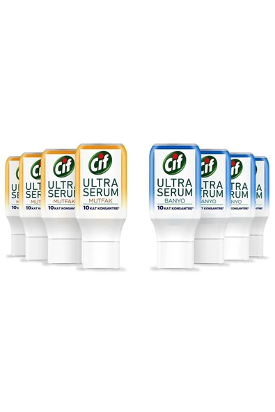CİF Ultra Serum Kapsül Mutfak Banyo 8 X 70 Ml
