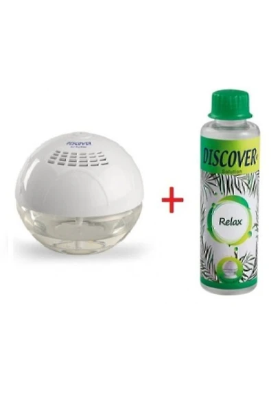 DİSCOVER Sihirli Küre Hava Temizleme Ve Kokulandırma Makinesi Işıksız 1 Adet 150ml. Relax Solüsyonu