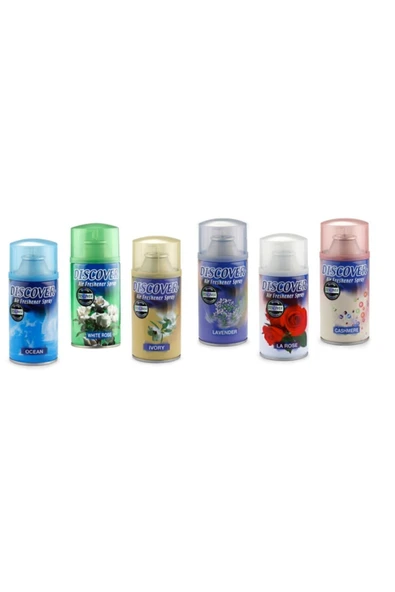 DİSCOVER Oda Kokusu Spreyi 320 ml ( 12 Adet ) - Karışık Koli
