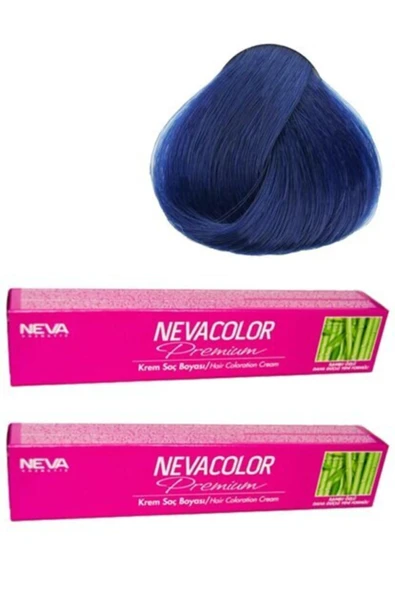NEVA COLOR 2 Adet Nevacolor 50g Tüp Boya 0.11 Yoğun Mavi