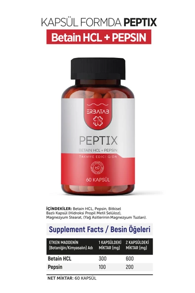 Erbatab Peptix 60 Kapsül - 7