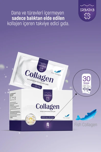 Erbatab Hidrolize Kollajen 5000 mg 30 Saşe - 2