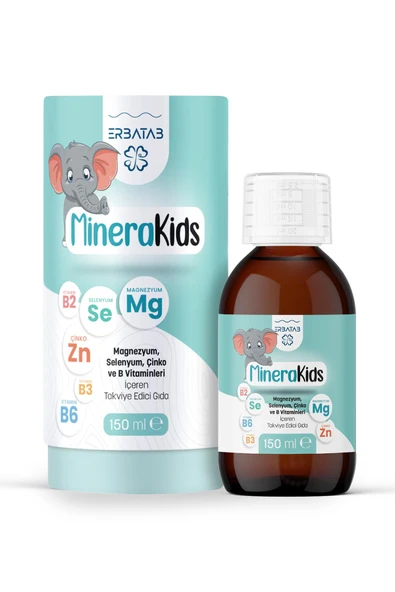 Erbatab Çocuk Multivitamin ( Magnezyum, Çinko, Selenyum ) Minera Kids 150 ml