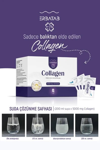 Erbatab Hidrolize Kollajen 5000 mg 30 Saşe - 7