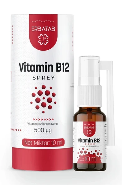 Erbatab Metilkobalamin B12 Sprey 10 ml ürün görseli