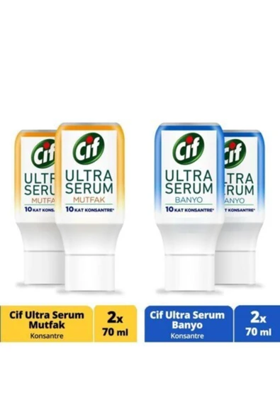 CİF Ultra Serum Mutfak&banyo X4'lü