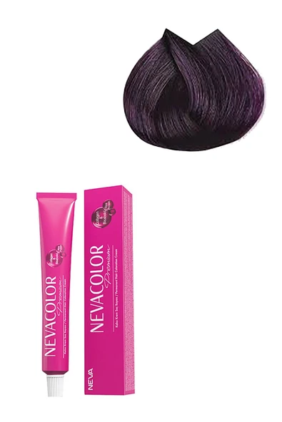 NEVA COLOR Premium Kalıcı Saç Boyası 0.22 - Yoğun Mor