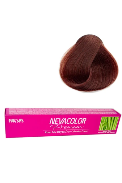 NEVA COLOR Nevacolor Tüp Boya  4.07 Türk Kahvesi X 3 Adet Sıvı Oksidan 3 Adet