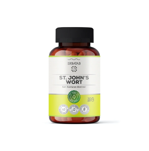 Erbatab Sarı Kantaron Ekstresi ST.John's Wort 30 Kapsül - 2