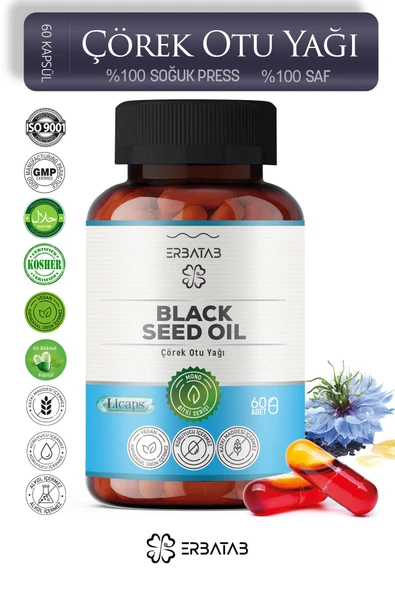 Erbatab Çörek Otu Yağı Black Seed Oil 60 Kapsül Licaps® - 2