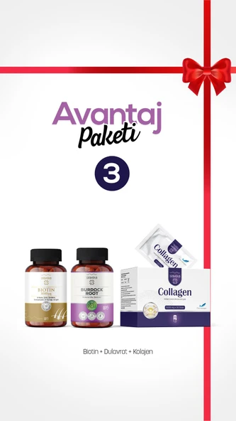 Erbatab Avantaj Paketi 3 (Kollajen, Biotin, Dulavratotu)