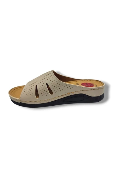 Serra 637-25 Anatomik Masaj Taban Lastikli Tokalı Kadın Terlik - 3