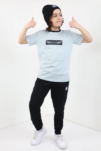 Toontoy Erkek Çocuk Baskılı Üçlü Eşofman Takım - 5