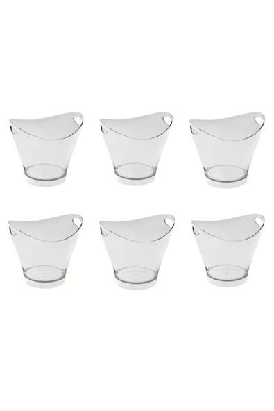 GastroPlast  6 Adet Kırılmaz,çizilmez Şeffaf Buz Kovası ürün görseli