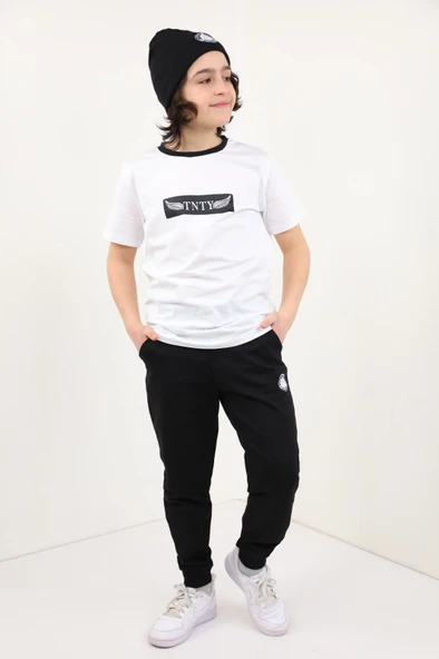 Toontoy Erkek Çocuk Baskılı Üçlü Eşofman Takım - 3