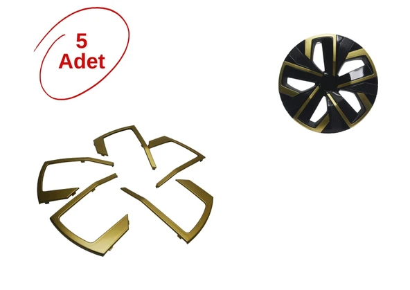 Jant Kapağı Çıtası Gold (5 Adet)
