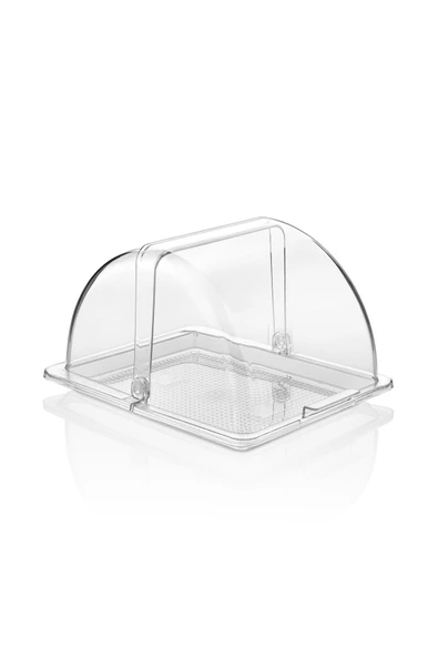 GastroPlast  Muhafazalı Menteşeli Kek , Börek Fanusu,komple Polikarbon Plastik,2li Set ürün görseli