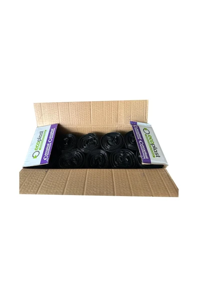 240 Litre Siyah Hantal Konteyner Çöp Torbası - 100 X 150 Cm. - 600 Gr. - 10 Adetlik 20 Rulo - 4