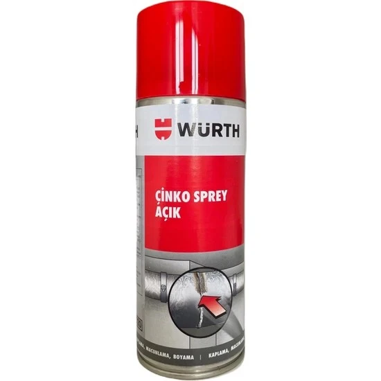 Würth Çinko Sprey Açık Renkli 400 Ml Galvaniz Koruyucu