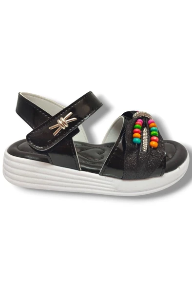 Butiqe 1809-25 Boncuk Taşli Anatomik Kız Çocuk Sandalet 31-35 - 5