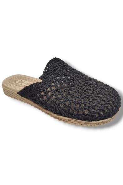 İnox 9985-25 Örgülü Anatomik Sabo Kadın Terlik - Resim 4