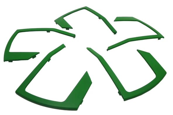 Jant Kapağı Çıtası Yeşil (5 Adet) - Resim 2