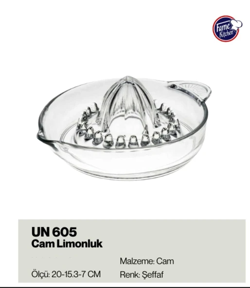 Fame Kitchen UN605 Premium Büyük Boy Limon Sıkacağı - 4