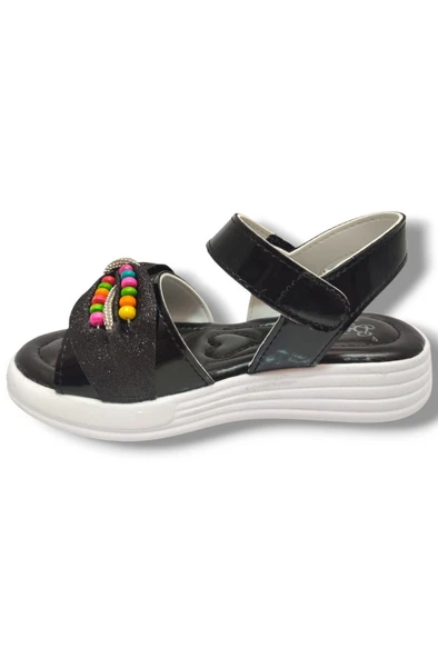 Butiqe 1809-25 Boncuk Taşli Anatomik Kız Çocuk Sandalet 31-35 - 6