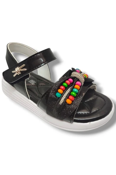 Butiqe 1809-25 Boncuk Taşli Anatomik Kız Çocuk Sandalet 31-35 - 4