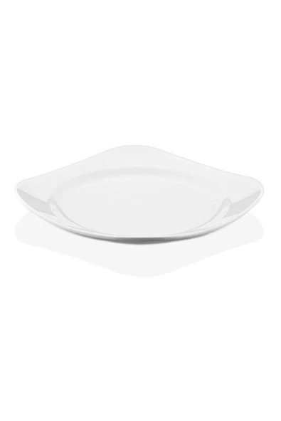 GastroPlast  12 Adet 33 Cm Kare Düz Tabak ( Kırılmaz , Sararmaz , Ömürlük Plastik Polikarbon Malzeme )