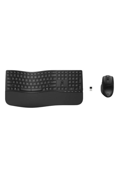 HP 680 Comfort Çift Modlu Unifying Bluetooth Kablosuz Klavye Mouse Seti Siyah 8T6L6AA