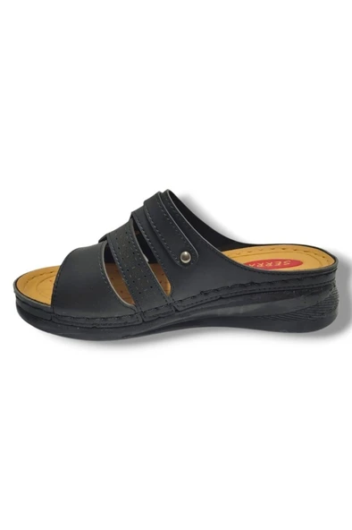 Serra 638-25 Anatomik Masaj Taban Fashion V Tokalı Kadın Terlik - Resim 6