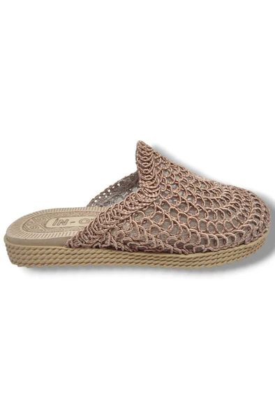 İnox 9985-25 Örgülü Anatomik Sabo Kadın Terlik - Resim 2