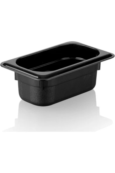 İstanbul Horeca  Kırılmaz Polikarbon Siyah Gastronom Küvet 1/9-65 ürün görseli