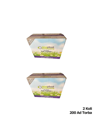 240 Litre Siyah Hantal Konteyner Çöp Torbası - 100 X 150 Cm. - 600 Gr. - 10 Adetlik 20 Rulo - 2