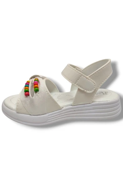 Butiqe 1809-25 Boncuk Taşli Anatomik Kız Çocuk Sandalet 31-35 - 3
