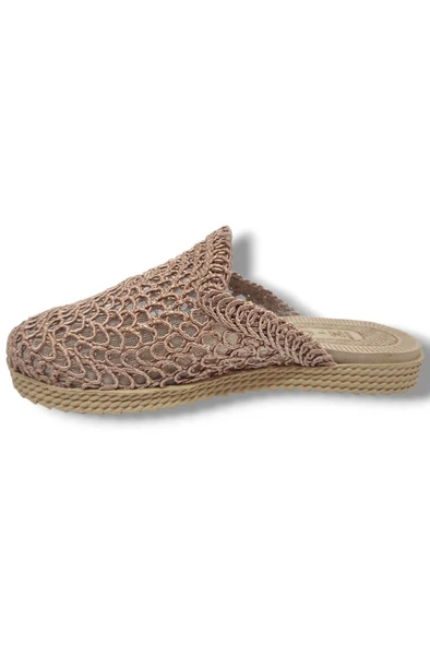 İnox 9985-25 Örgülü Anatomik Sabo Kadın Terlik - Resim 3