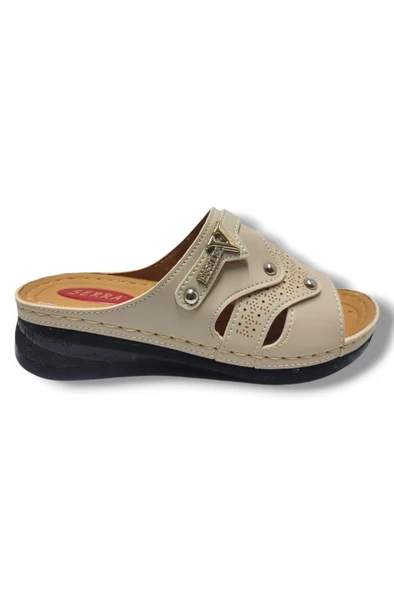 Serra 638-25 Anatomik Masaj Taban Fashion V Tokalı Kadın Terlik - Resim 2