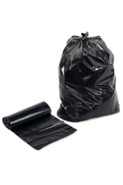 Siyah Ekstra Kalın J250 Jumbo Boy Çöp Poşeti 80x110 cm 10 lu Rulo 20 Paket 200 Adet - 2
