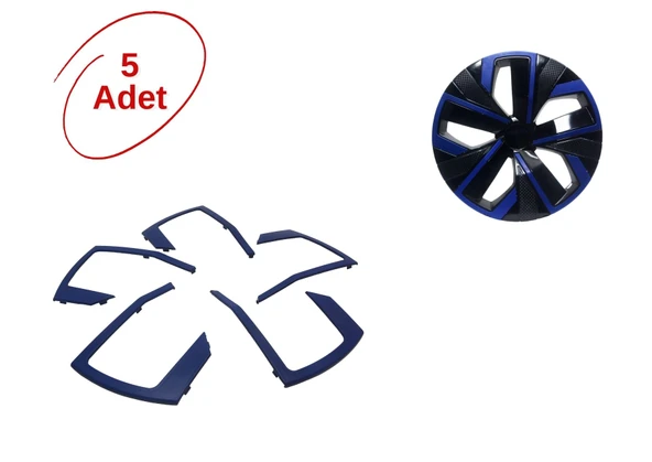 Jant Kapağı Çıtası Mavi (5 Adet)