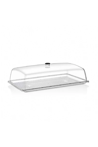 GastroPlast  Fanus Kapaklı Şeffaf Tepsili Polikarbon 32.5cm*53cm ( Fanus Tepsi )