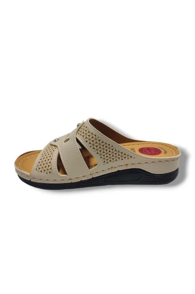 Serra 635-25 Anatomik Masaj Taban Taşlı Kadın Terlik - Resim 3